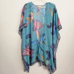 JC Sunny Dragonfly Kimono Cover Up One Size Fits All